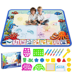 QQduck Water Doodle Mat 40x32 setup showing ample group play space
