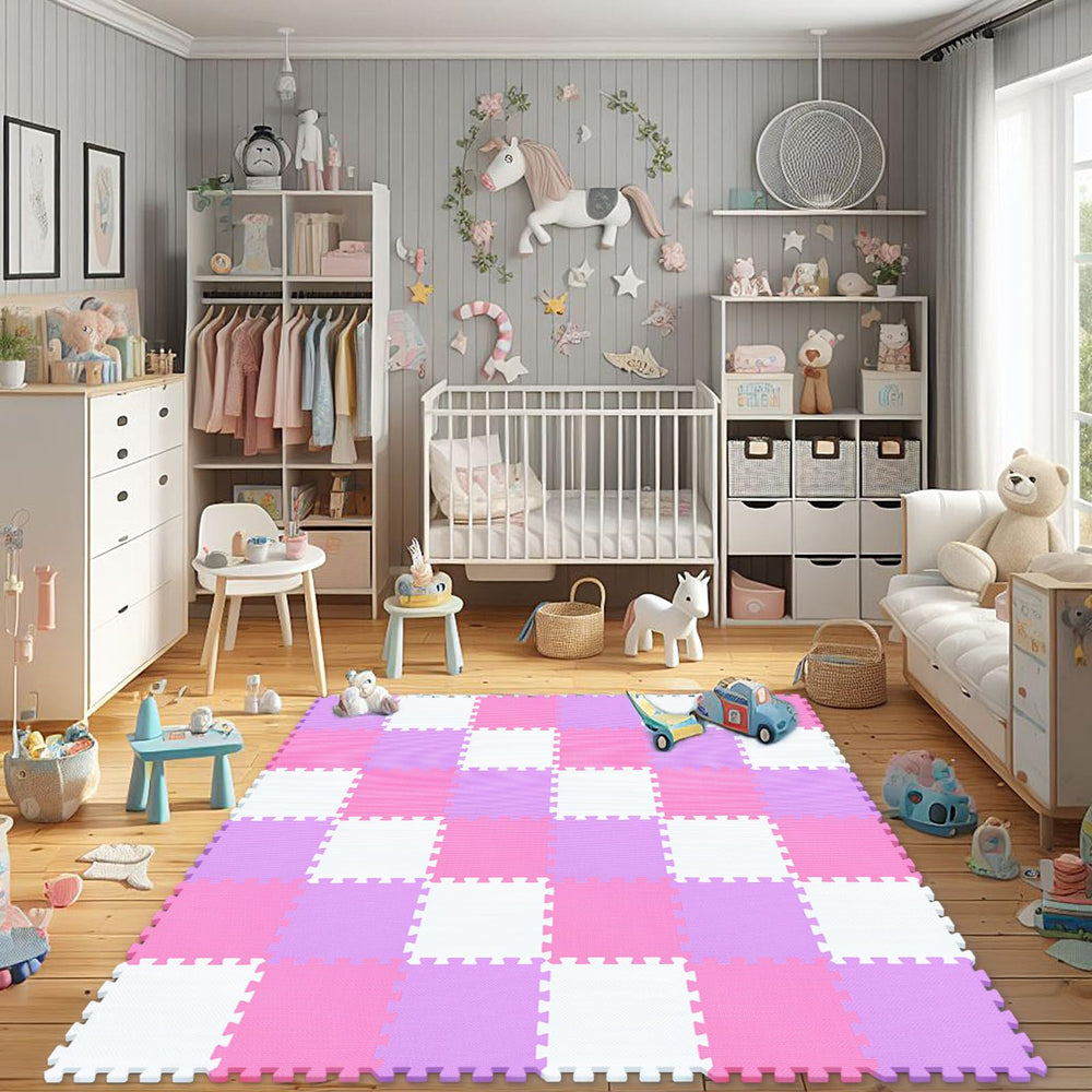 qqpp soft puzzle mat close-up highlighting non-toxic materials