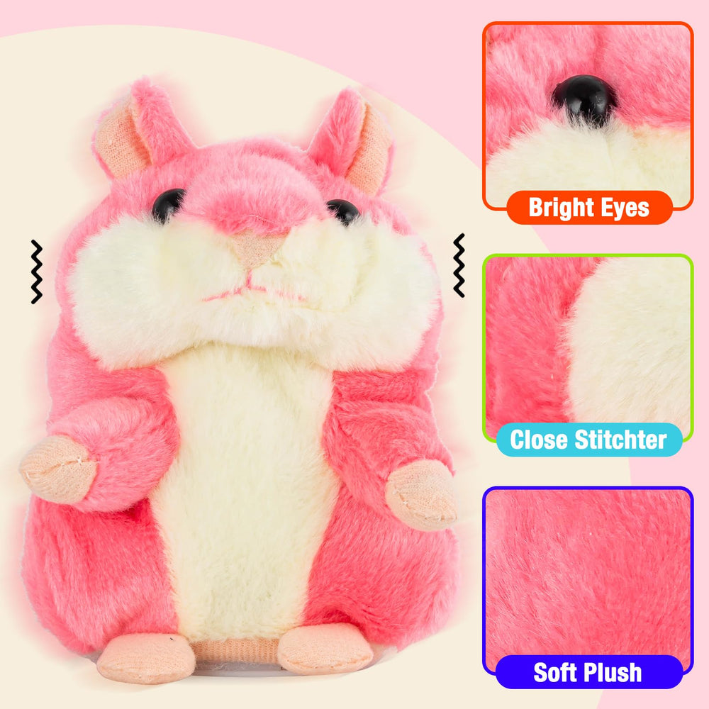 Qrooper Talking Hamster sixpointfiveinch size fits small hands.