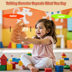 Qrooper Talking Hamster soft plush texture close-up for tactile love