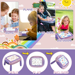 Qrytoi double-sided painting board blends whiteboard and chalkboard for versatile art sessions.