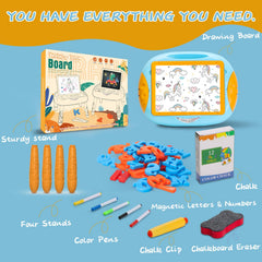 Qrytoi versatile toddler easel supports counting and color recognition in daily play.
