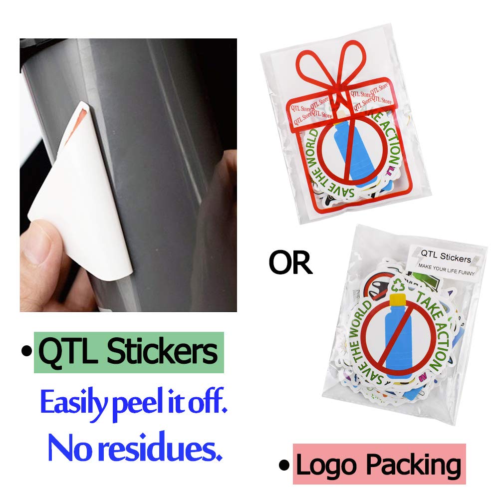 QTL Earth Day stickers set, no-duplicate patterns for DIY crafts.