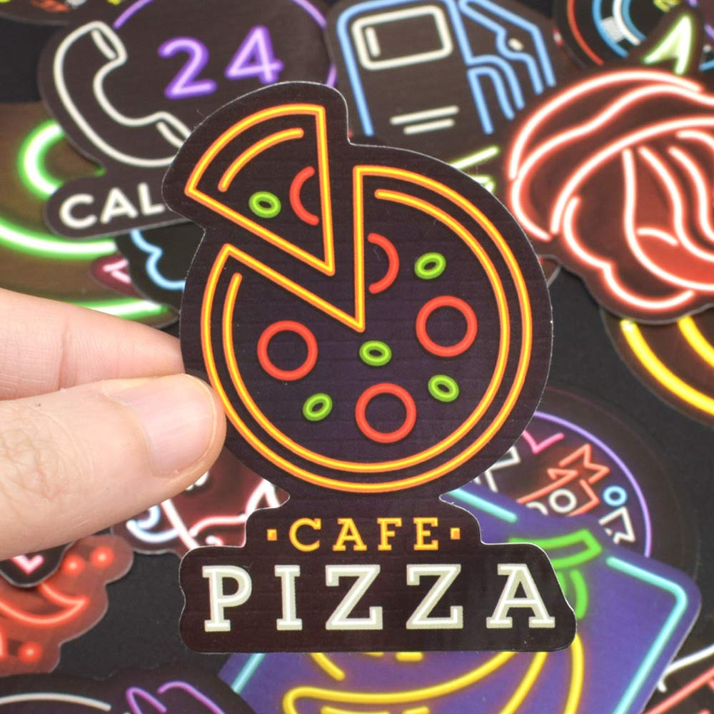 QTL Neon stickers ready as party favors for teen events and celebrations.