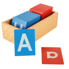 QTLCOHD Montessori sandpaper letters lowercase set for early handwriting practice.
