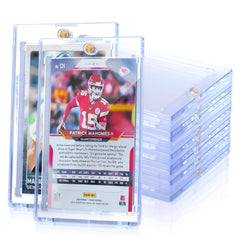QTYORD magnetic card holder front view with compact 35pt protection