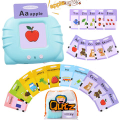 QuTZ ABC talking flash cards in alphabet and numbers view enhances early literacy