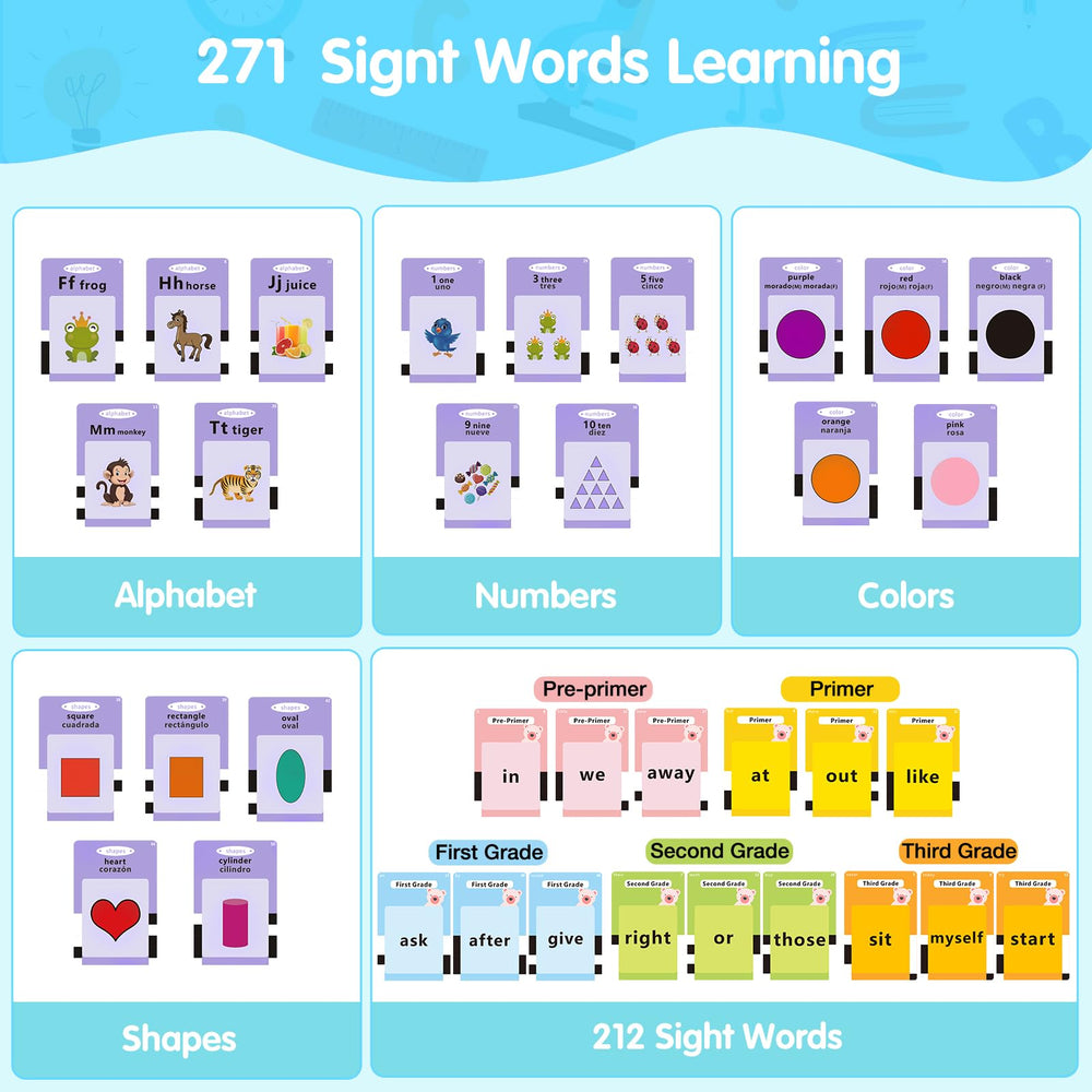 QuTZ Talking Flash Cards 123 Shapes Colors visuals support recognition and sensory engagement.