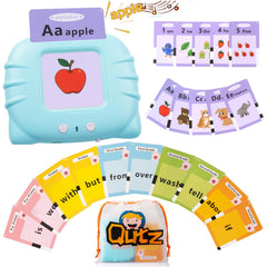 QuTZ Talking Flash Cards ABC learning visuals help toddlers practice words and pronunciation.