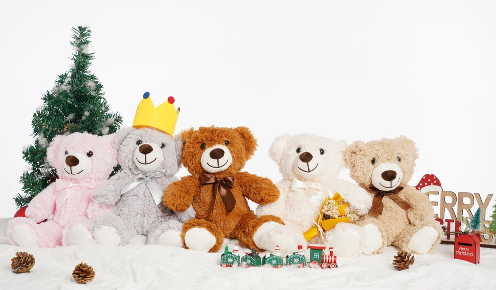 Quaakssi dark brown teddy bear for cuddly playtime