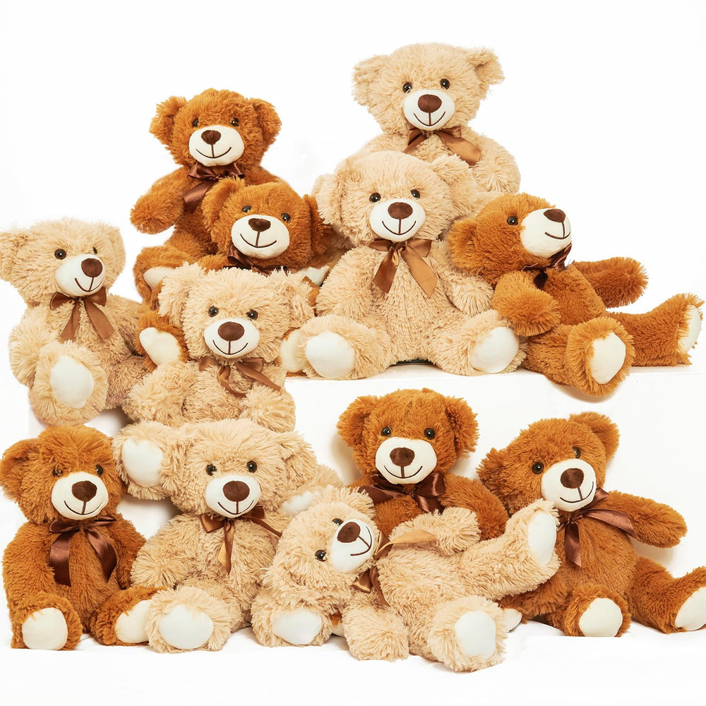Quaakssi teddy bears light and dark brown for cuddly gifts.