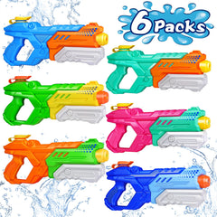Quanquer 600cc water gun bulk pack in rainbow colors for vibrant family battles