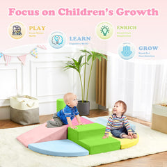 QUCHI foam blocks in varied shapes and colors for shape recognition