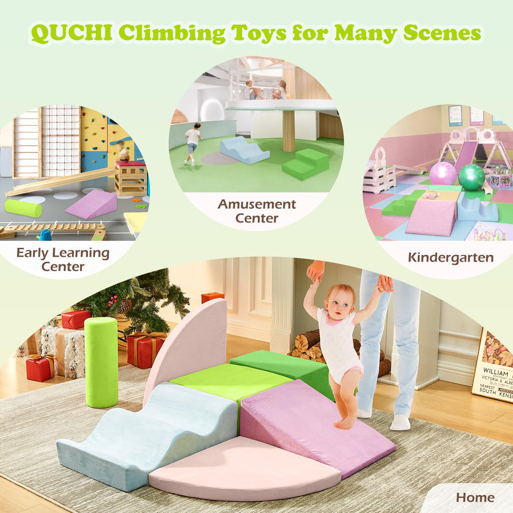 QUCHI high-density foam cushions tiny tumbles with comfy blocks