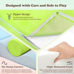 QUCHI indoor play gym supports climbing and crawling in a safe setup