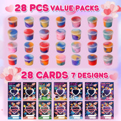 Qudoustar classroom exchange pack with vivid valentines cards ready for gifting.