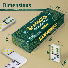 Queensell dominoes travel case keeps the set organized for on the go play