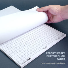 Queensell Mexican Train score pad with clear entries for quick scoring.