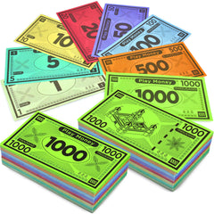 Queensell Play Money supports shopping, banking, and role play.