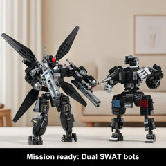 QUENTINAG two mechs poseable for dynamic action poses.