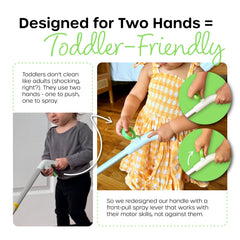 Quiggly washable microfiber pad for eco-friendly reuse during play.