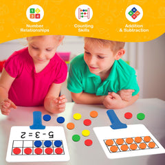 Quilinz 150 magnetic counters support hands-on addition and subtraction