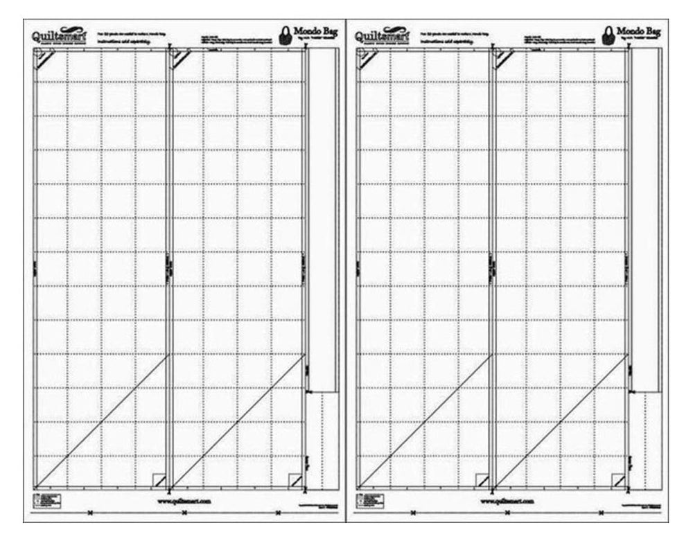 Quiltsmart Mondo Bag printed interfacing provides structure for durable, easy-to-sew bags.