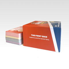 Quiz Tennis game-night ready setup for fun with friends.