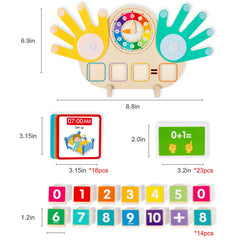 Quliwise 24-hour teaching clock with movable hands for interactive time learning