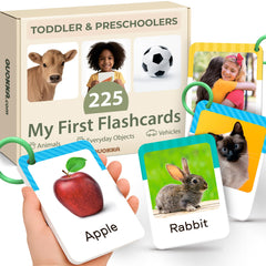 QUOKKA 225 alphabet flash cards support early vocabulary on the go.
