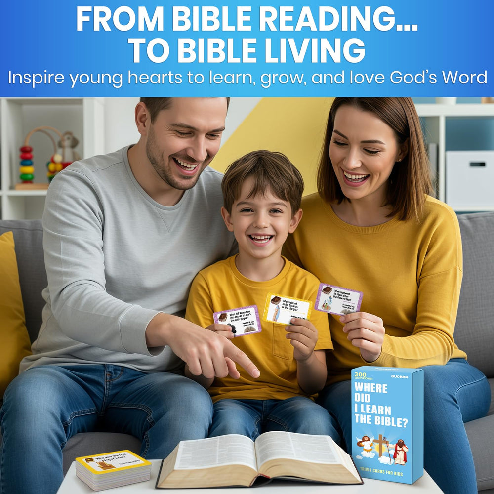 QUOKKA 300 Bible Trivia portable set travels easily for church groups.