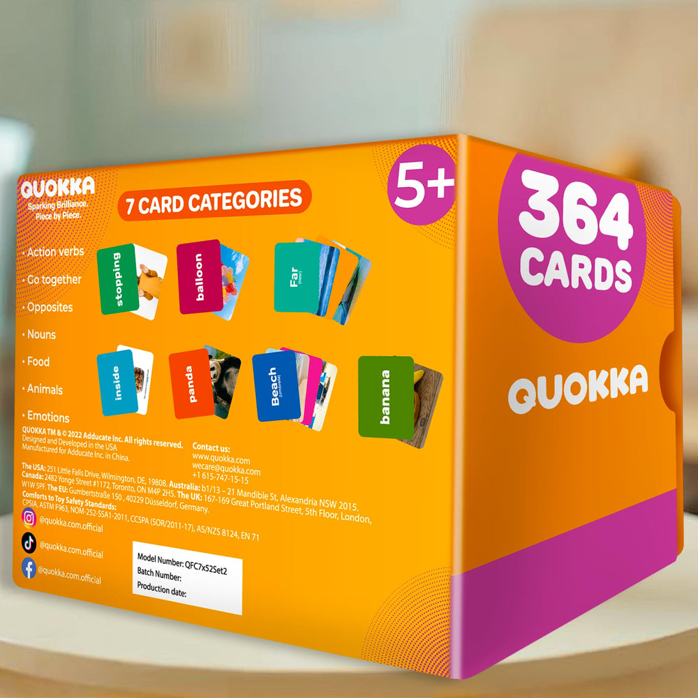 QUOKKA 364 animals category cards boost descriptive language with animals.