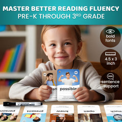 QUOKKA jumbo-size dry erase flash cards for repeated practice and easy corrections