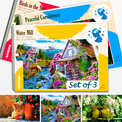 QUOKKA 63-piece dementia puzzles collection showing vibrant pieces for seniors' brain engagement