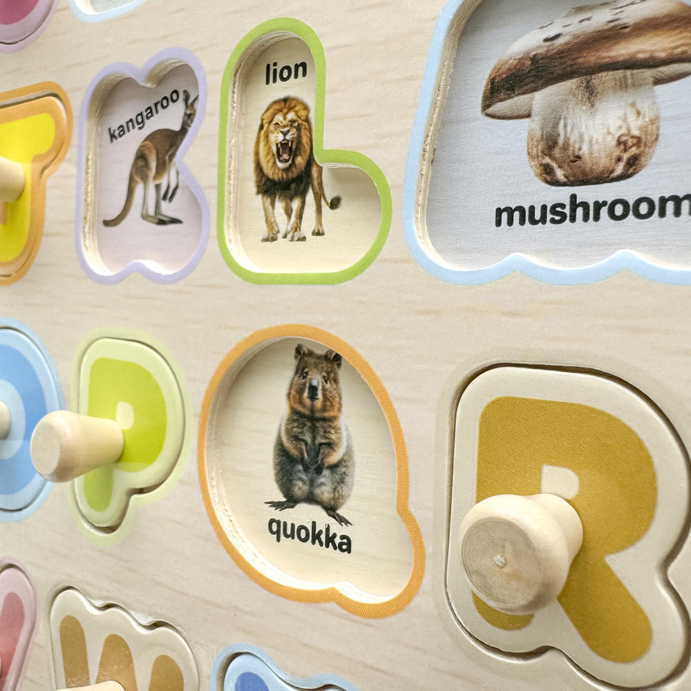 QUOKKA puzzles in a rack offer organized storage and convenient access.