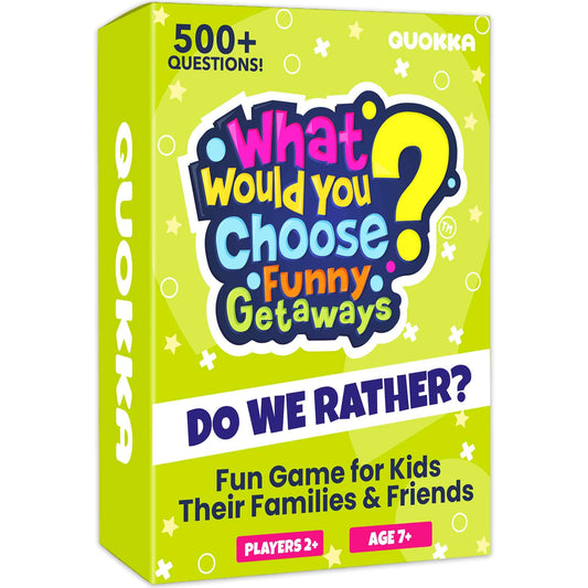 QUOKKA Card Game travel-scenarios deck used for family fun on trips