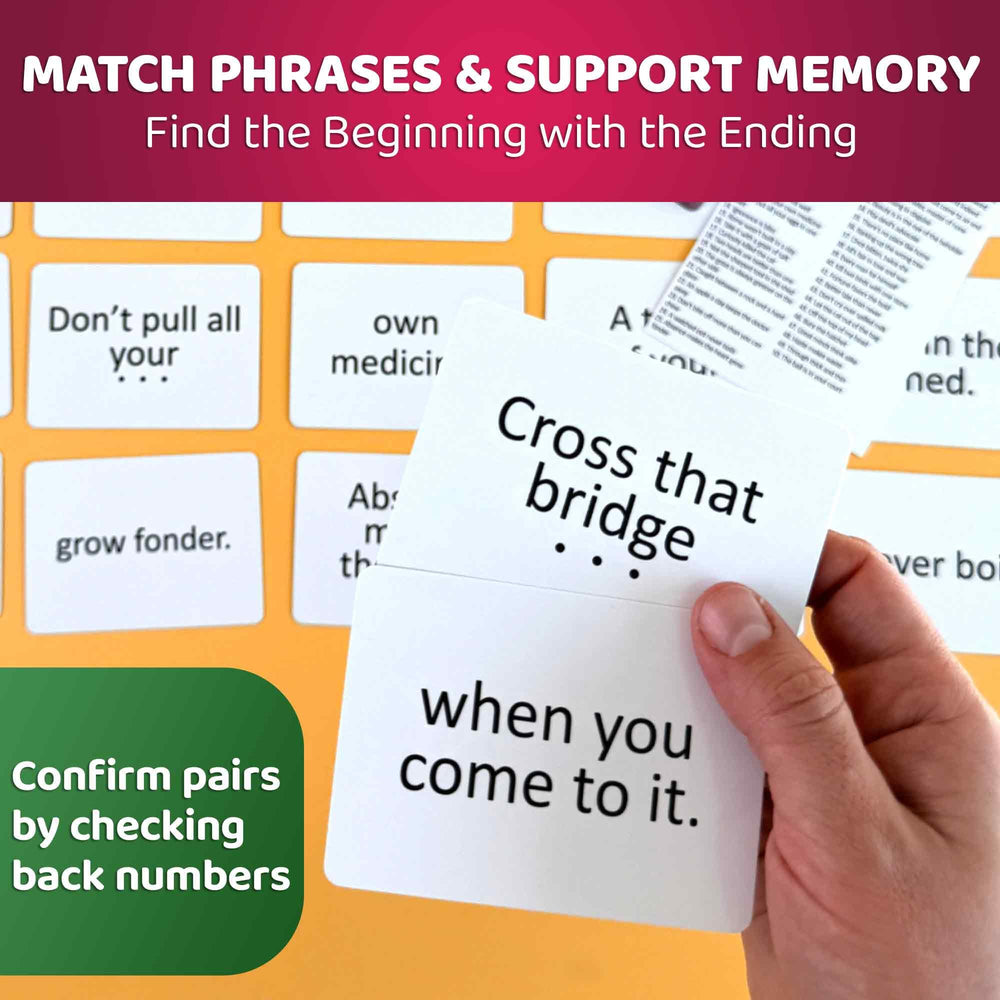 QUOKKA Elderly Memory Games back numbers help verify matches without help