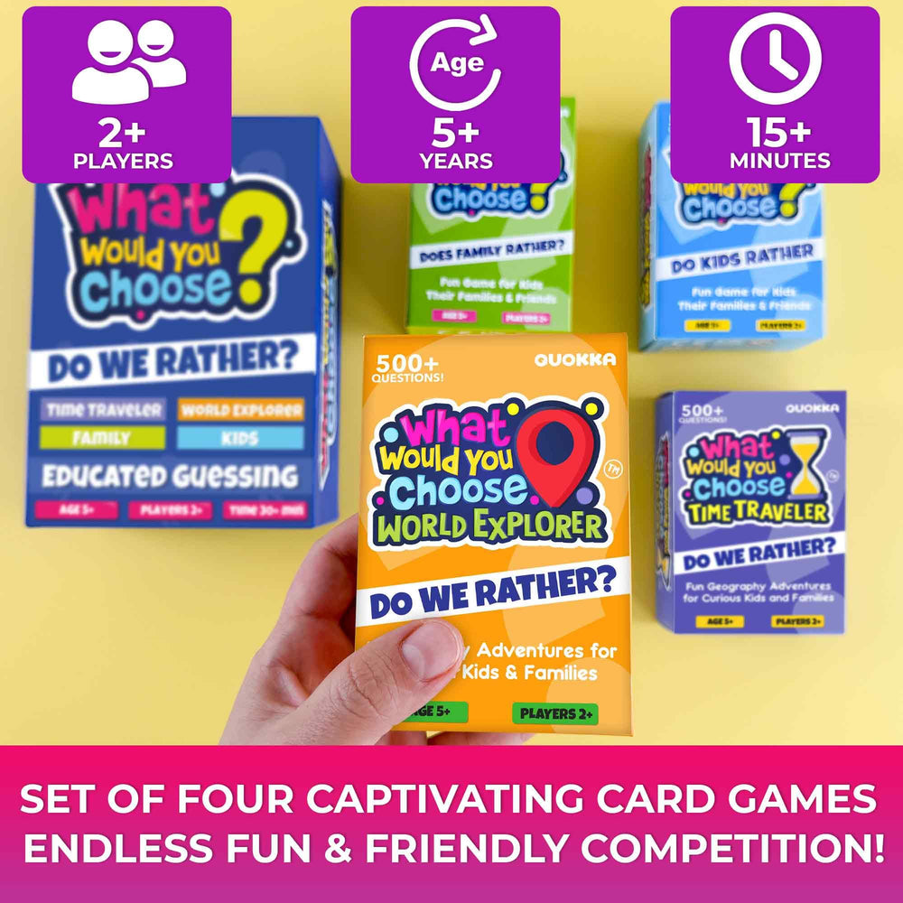 QUOKKA family quiz cards illustrated help kids learn about relatives through playful prompts.