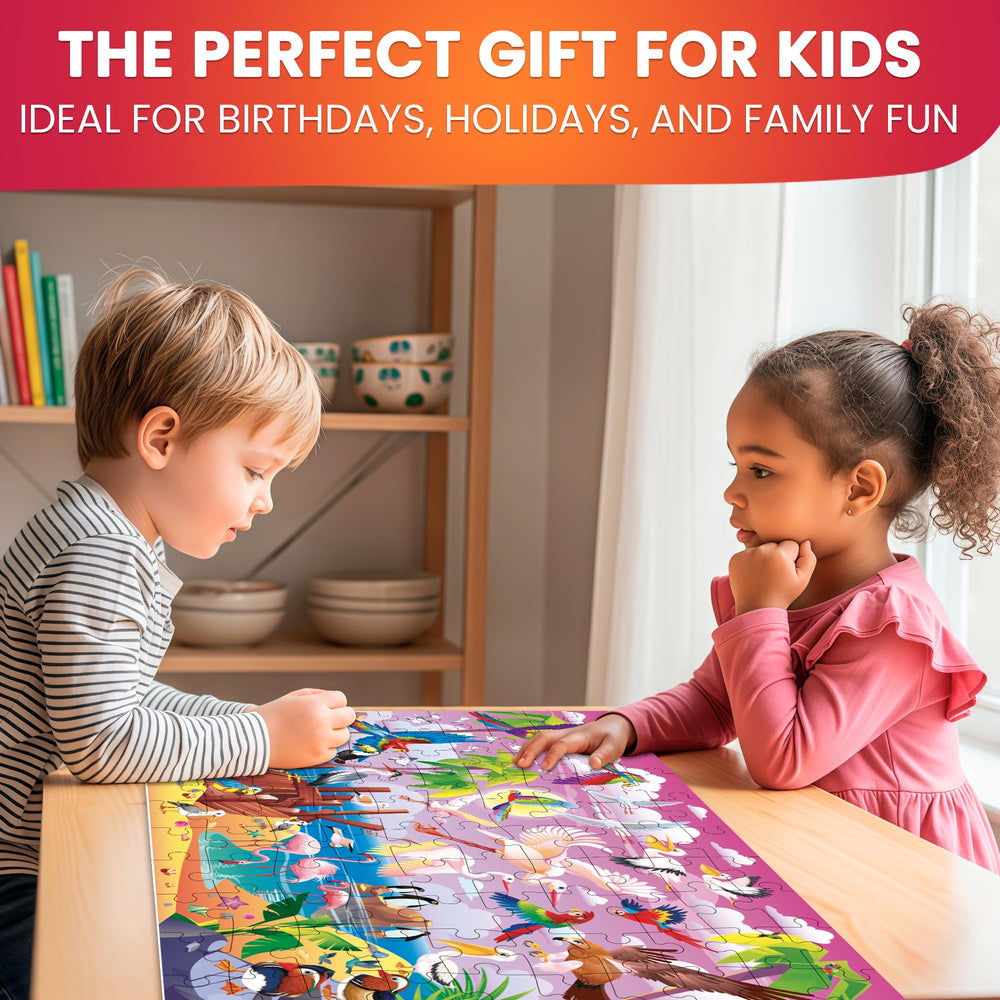 QUOKKA 100-piece puzzle kids enjoy with durable cardboard and long-lasting imagery.