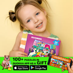 QUOKKA 24-36-piece magnet book enhances growing minds with challenges