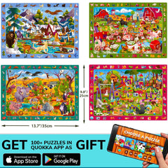QUOKKA pets puzzle scene invites kids to spot animals and tell stories.