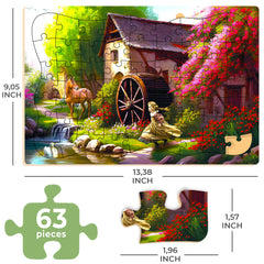Quokka Platform 63-piece dementia puzzle aids concentration during therapy-like activities.