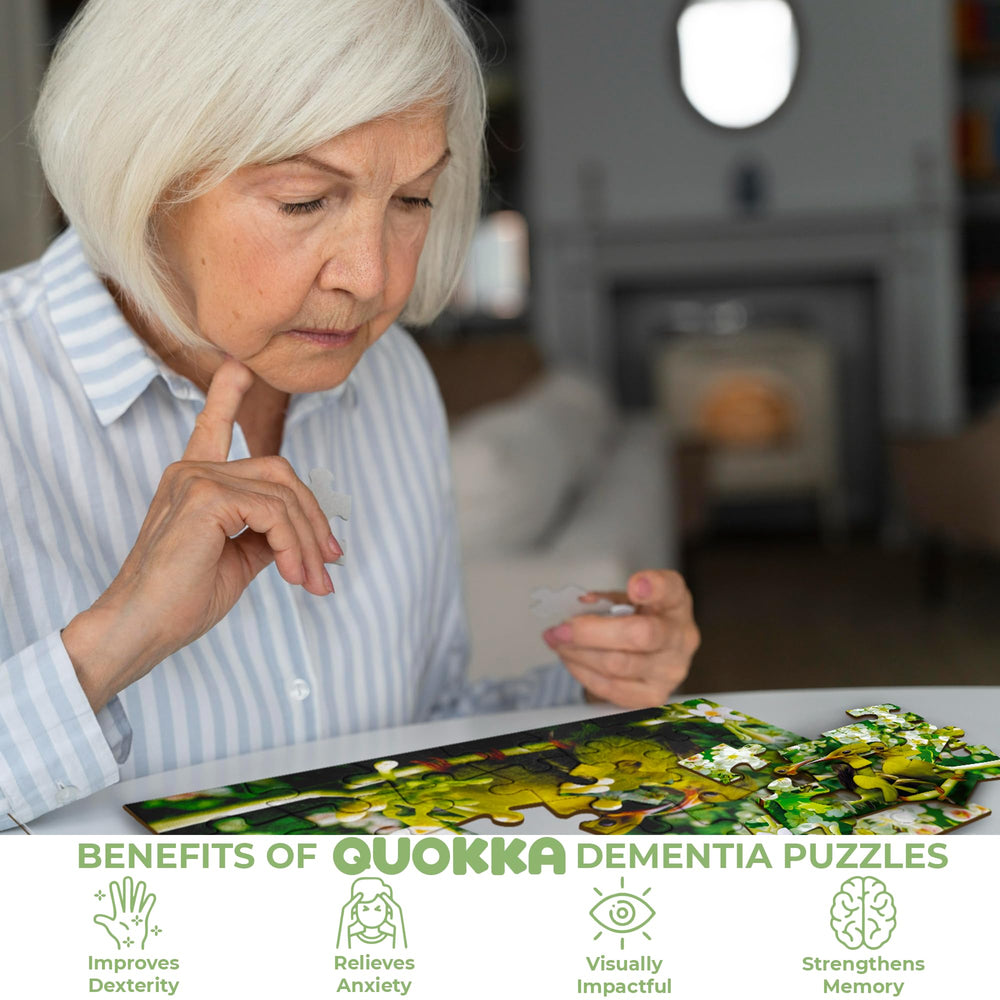 QUOKKA portable dementia puzzles book format for on-the-go engagement