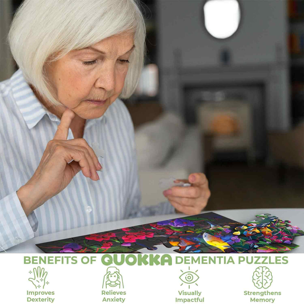 QUOKKA senior-friendly puzzles provide meaningful pastime during quiet moments.