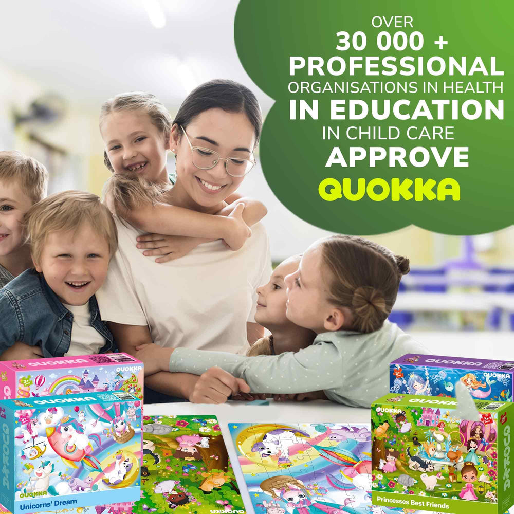 QUOKKA sturdy puzzle box 07 keeps pieces organized after play.