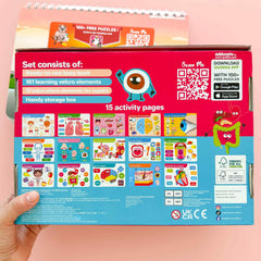 QUOKKA travel-friendly activity book fits in bags for on-the-go learning