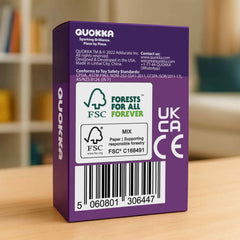 QUOKKA War Card Game: compact box slips into backpacks for on-the-go fun.