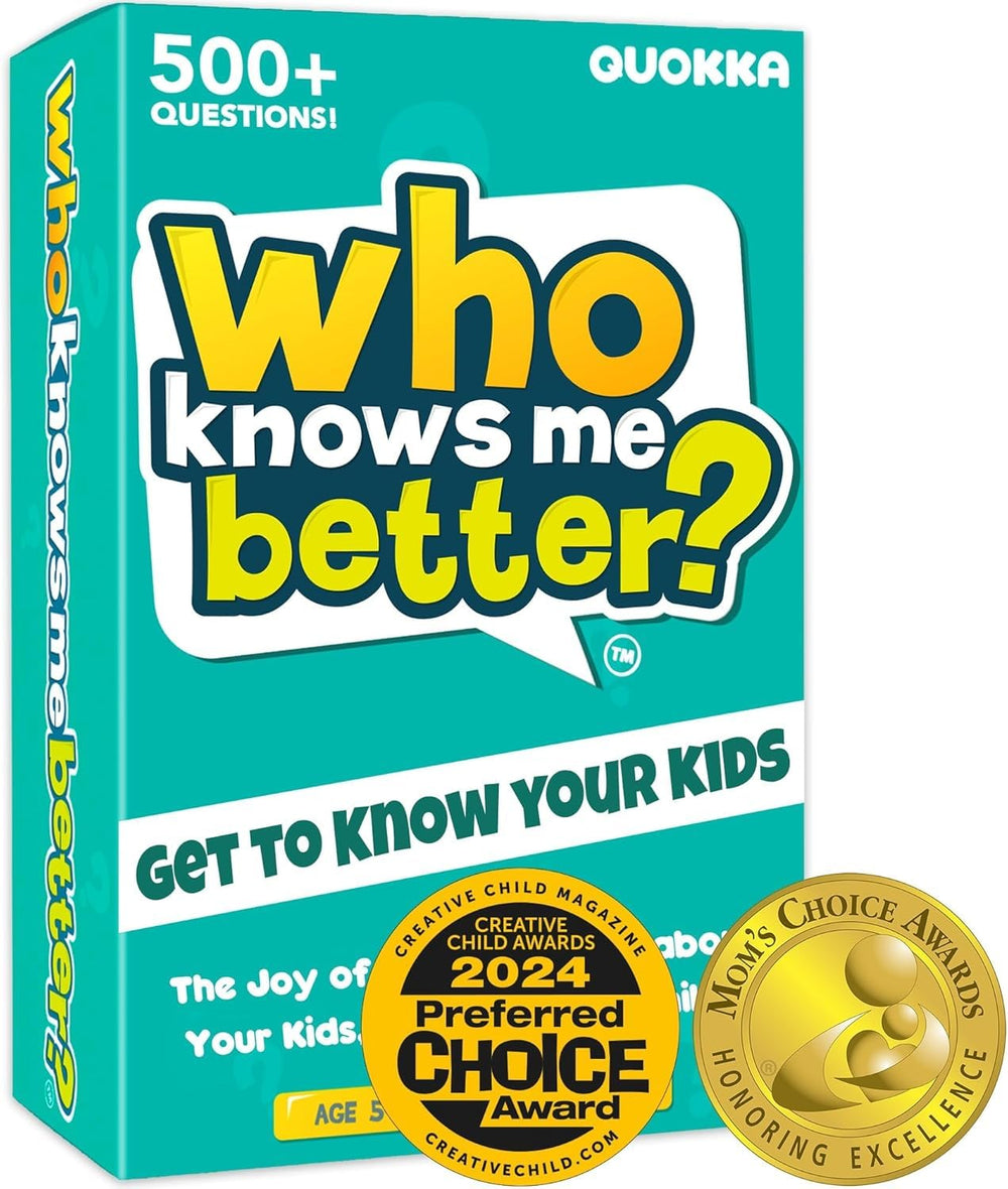 QUOKKA Who Knows Better original box front for a lively family game night