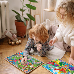 QUOKKA wooden puzzles durable-paints 60-piece – scratch-resistant colors endure busy play