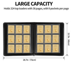Qurhafoo Toploader Binder side-loading pockets ease card insertion and secure fit.